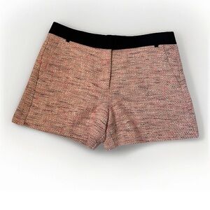 French Connection Women's Pink Plaid Tweed Shorts Size 8